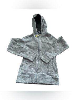 🆕Under Armour Gray Full-Zip Hooded Fleece Jacket